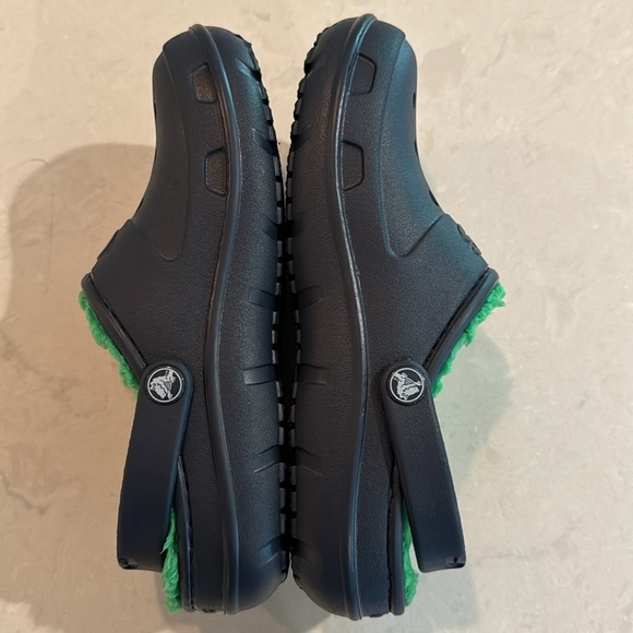 CROCS Hilo Navy Green Classic Clogs Size 3 J - Picture 5 of 7
